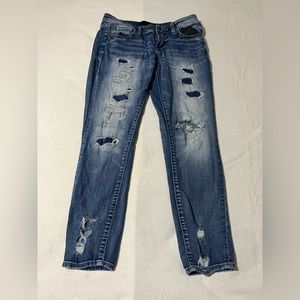 Buckle Black‎ Women's 31x29 Fit No 53 Distressed Ankle Skinny Jeans